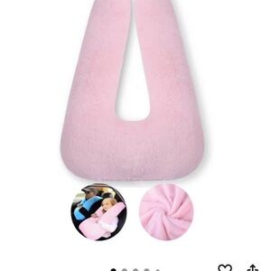 Soft Pink Kids Travel Neck Pillow
